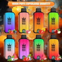 18000 Puff Electronic Cigarette Vape LED Display Screen Gradient color design