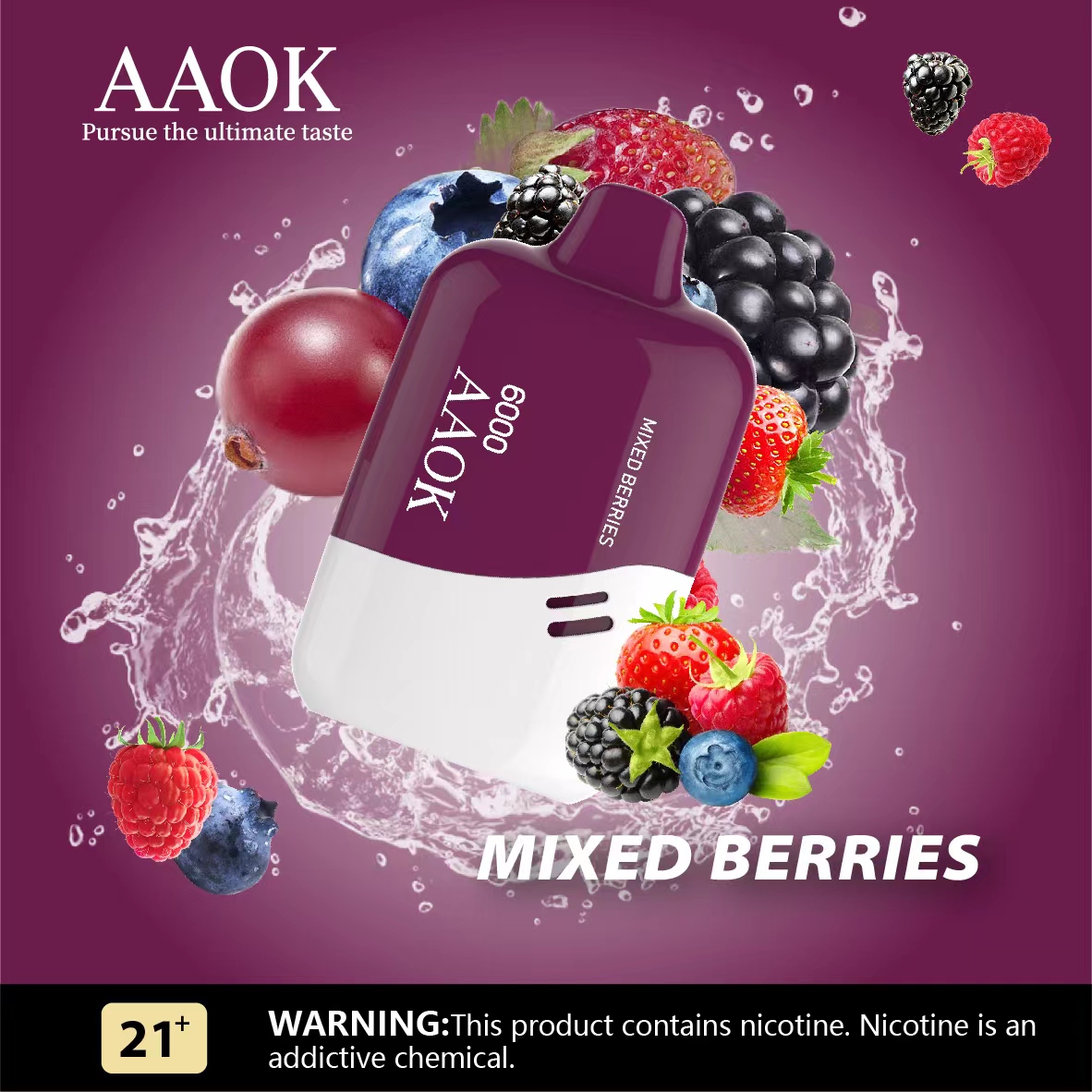 AAOK 6000 puffs vape simple design - Image 6