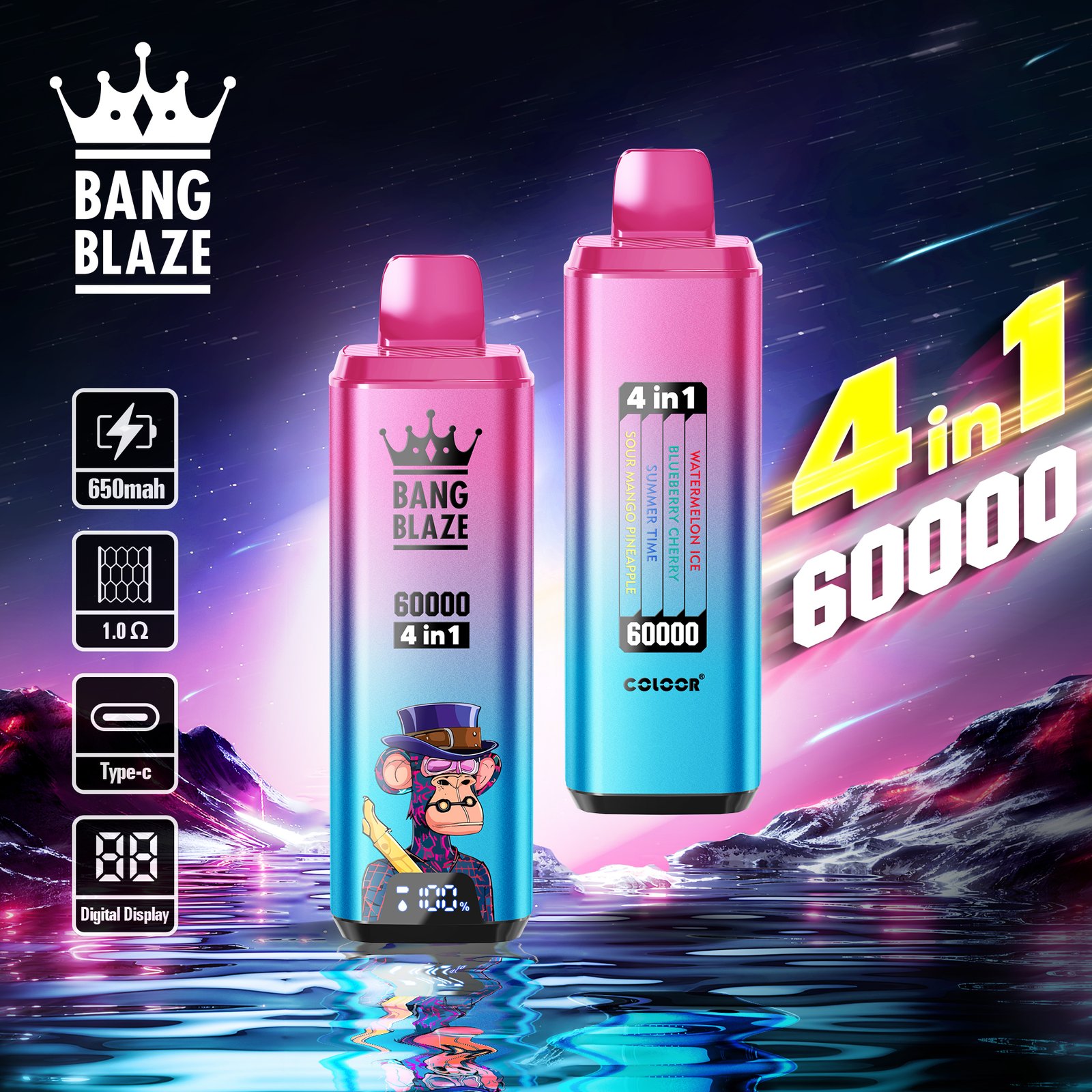 BANG BLAZE 60000 PUFFS VAPE - Image 3