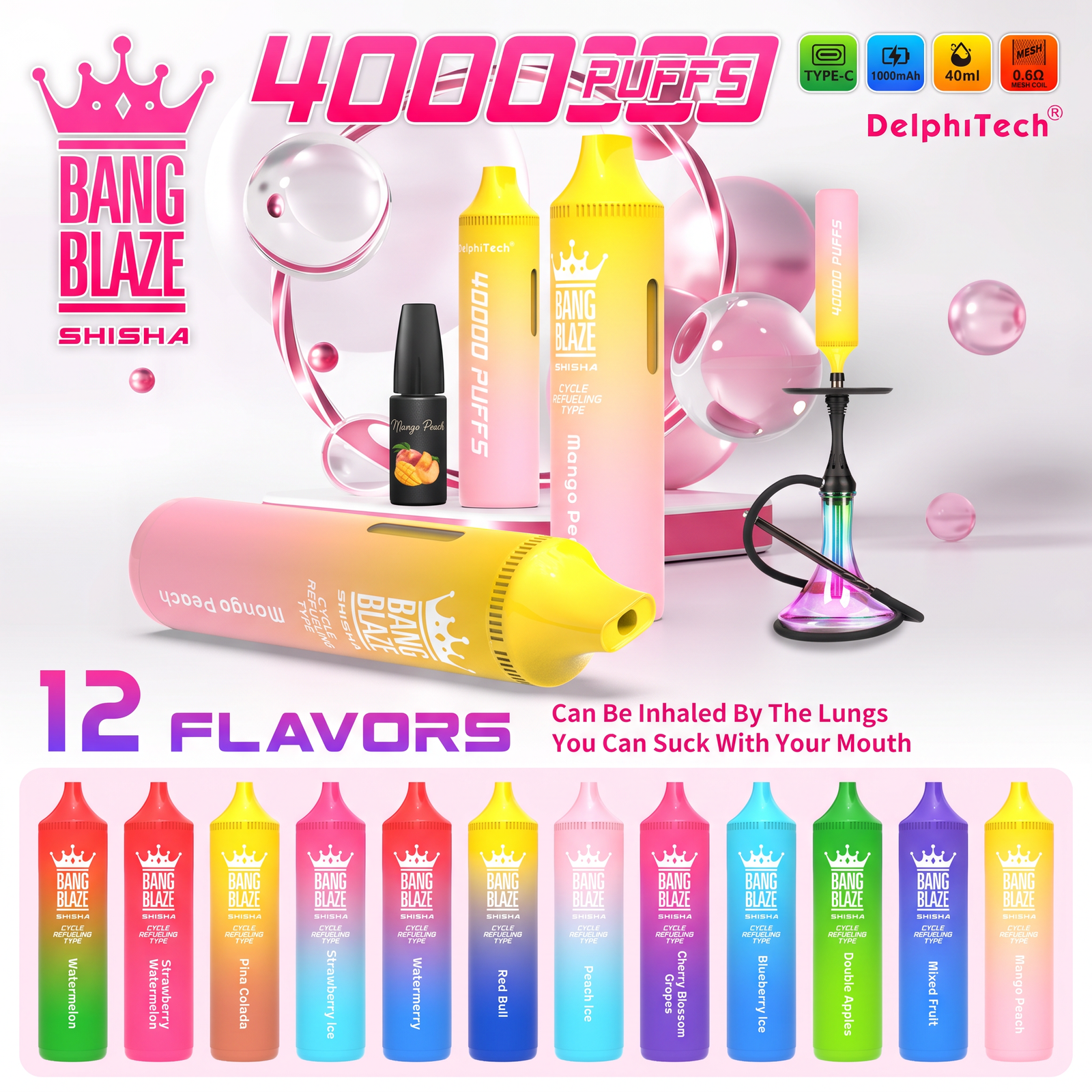 BANG BLAZE BB40S 40000 PUFFS VAPE
