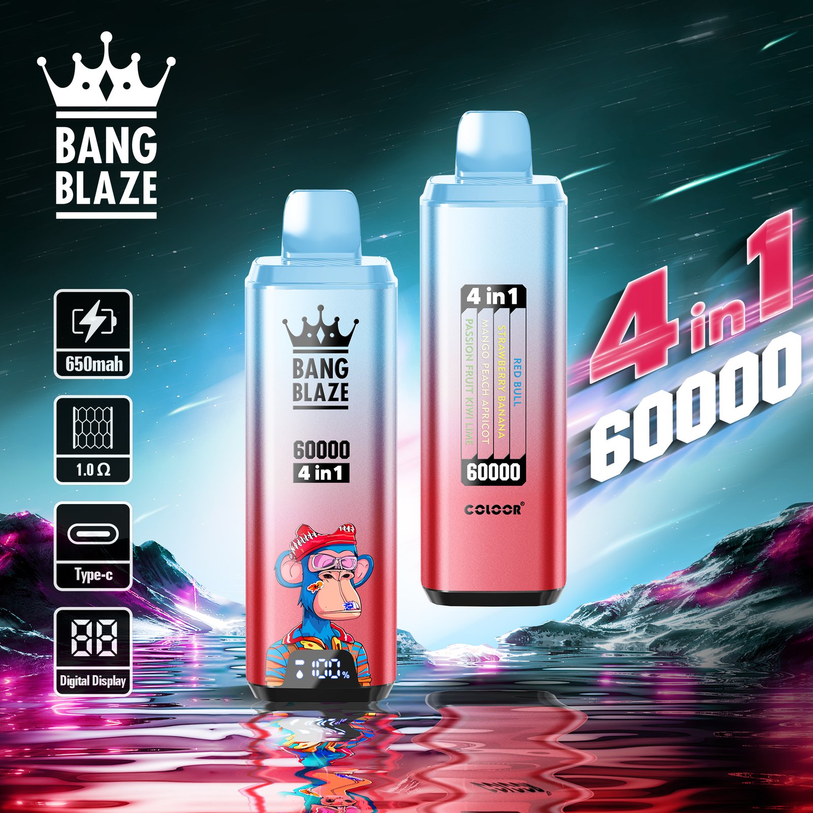 BANG BLAZE 60000 PUFFS VAPE - Image 8