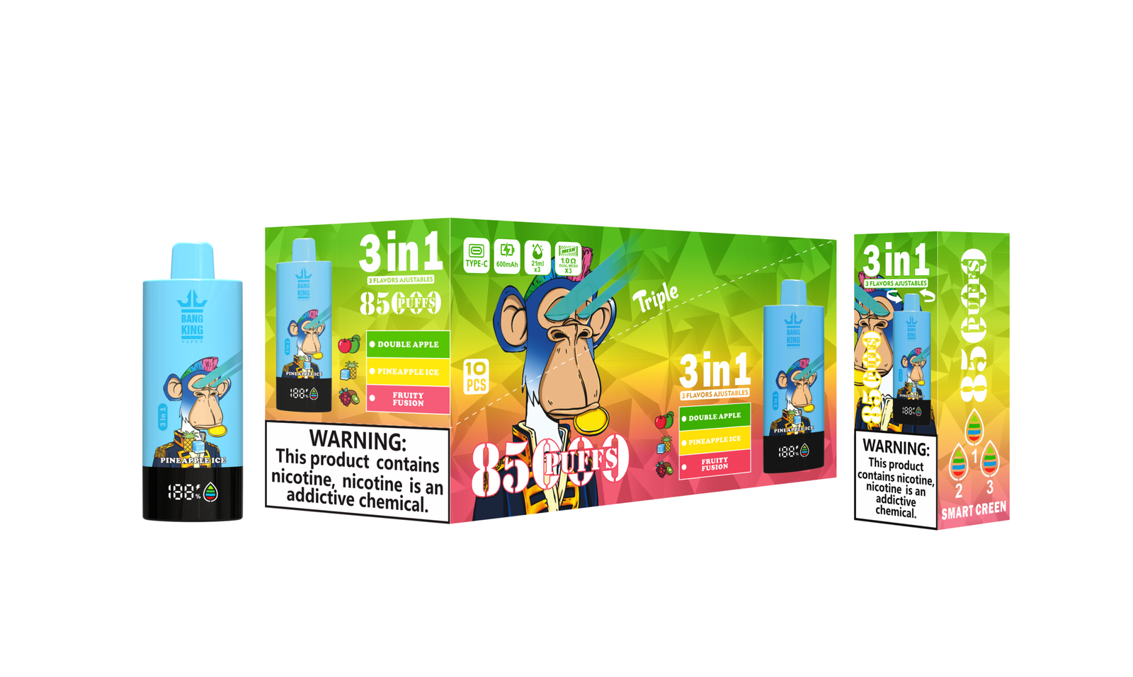 BANG KING TRIPLE 85000 PUFFS VAPE - Image 11