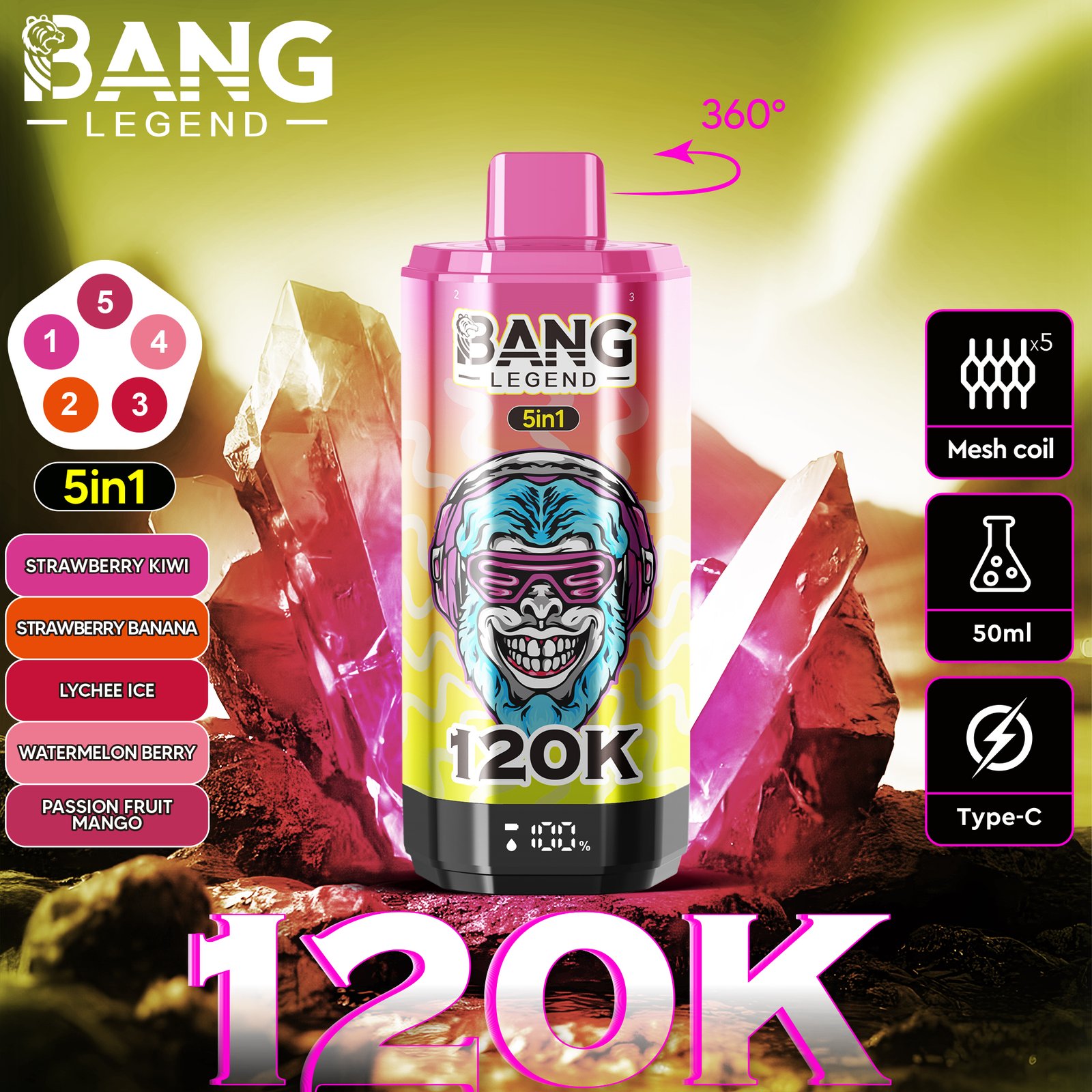 BANG 5IN1 120000 PUFFS VAPE - Image 12