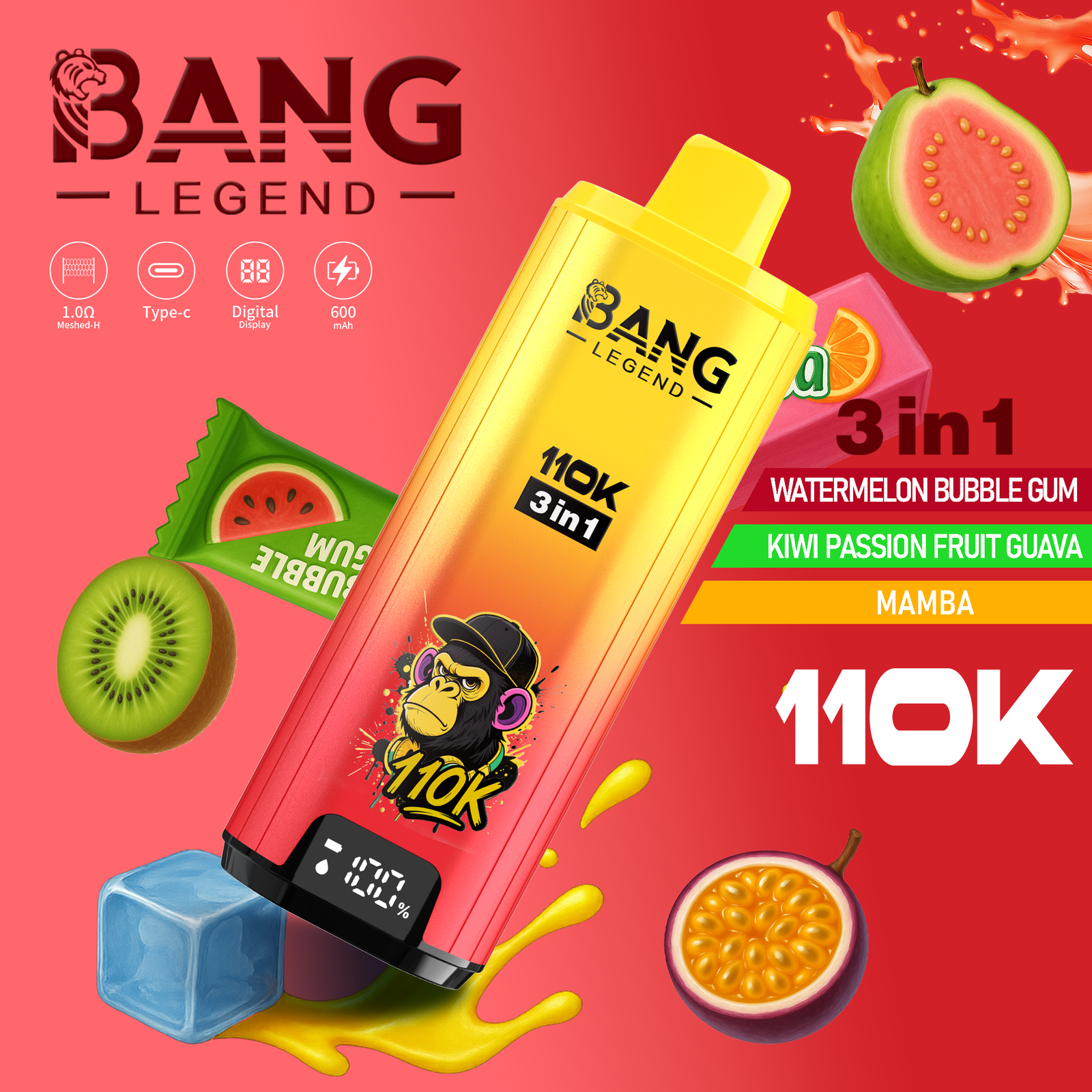 BANG LEGEND 110000 PUFFS VAPE - Image 12