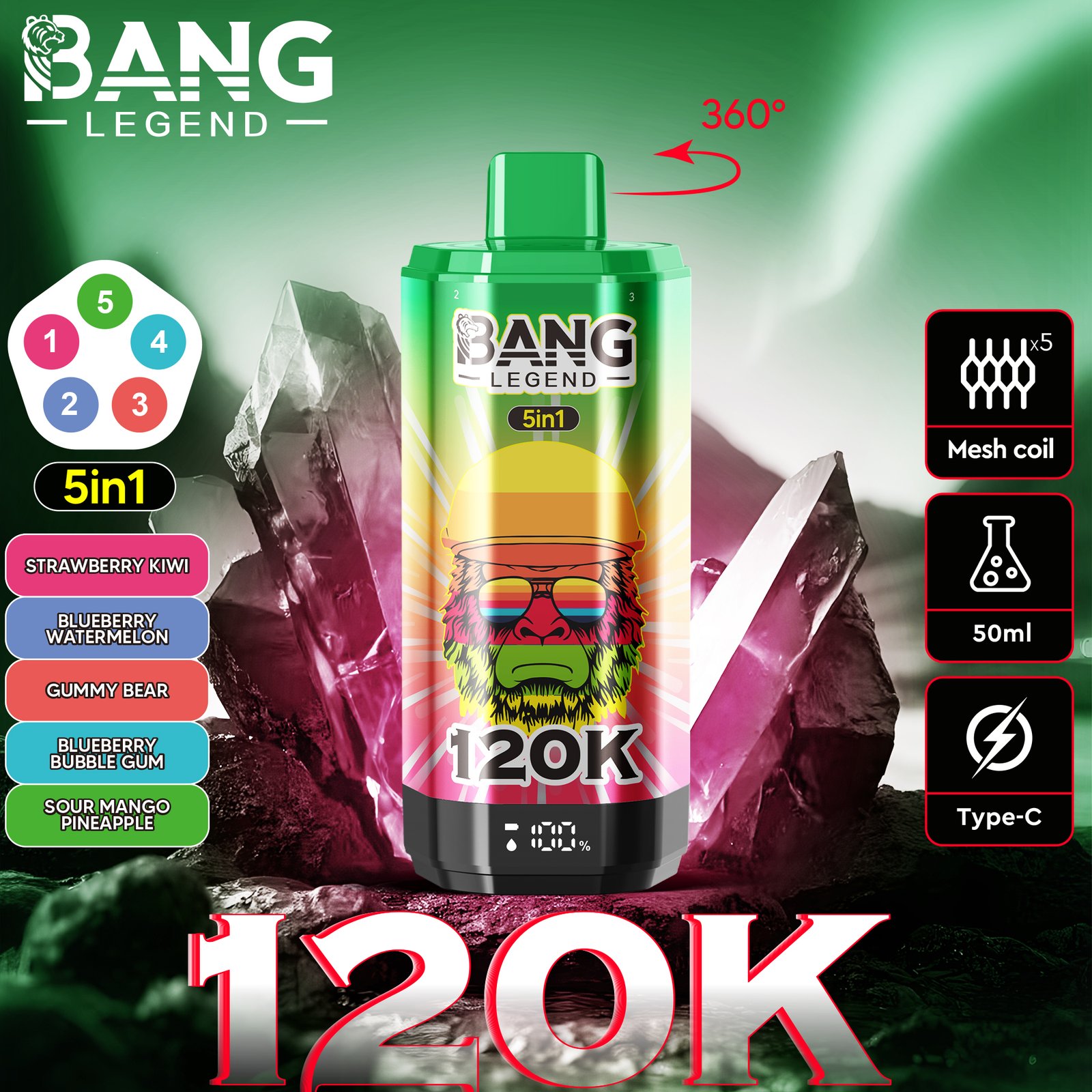 BANG 5IN1 120000 PUFFS VAPE - Image 13