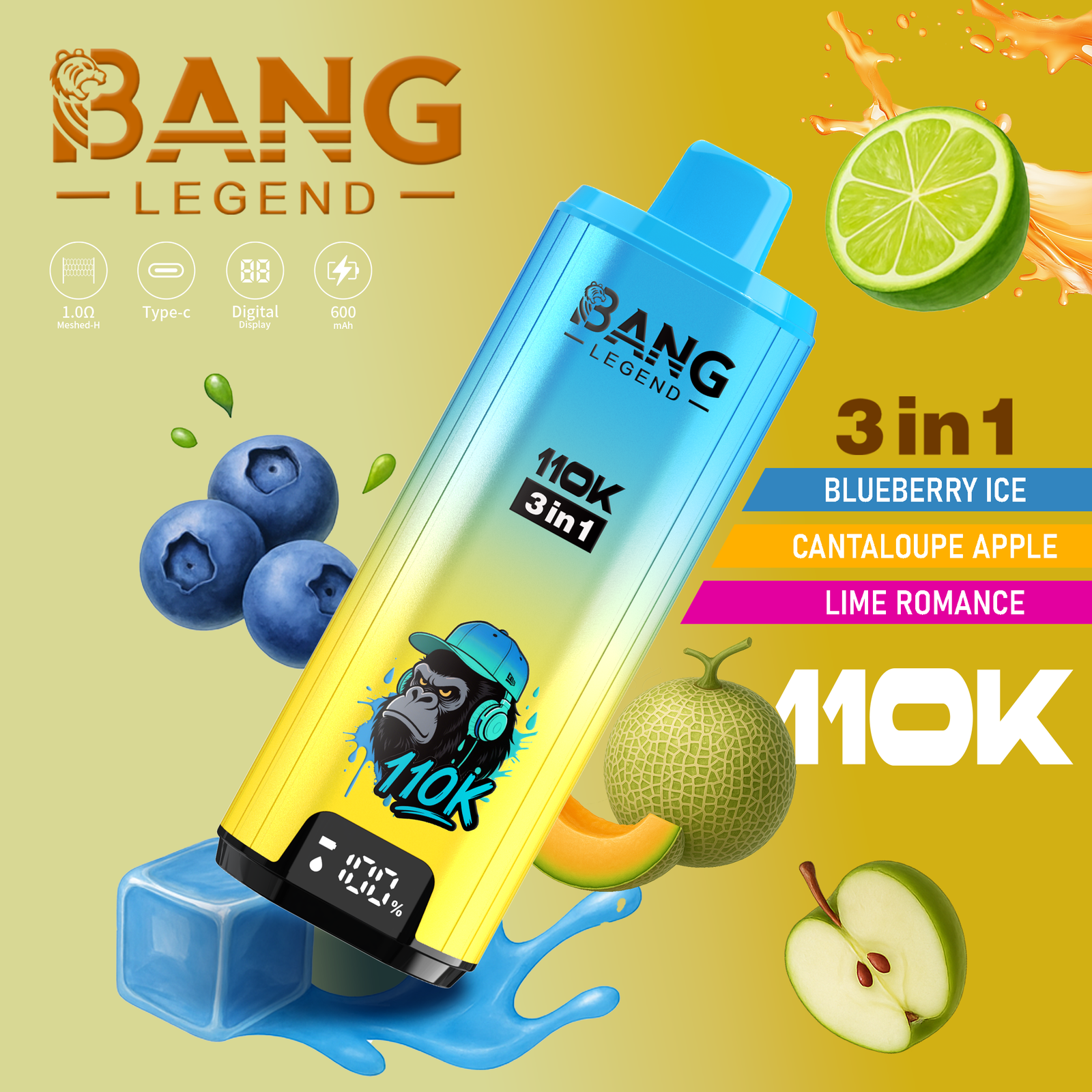 BANG LEGEND 110000 PUFFS VAPE - Image 3
