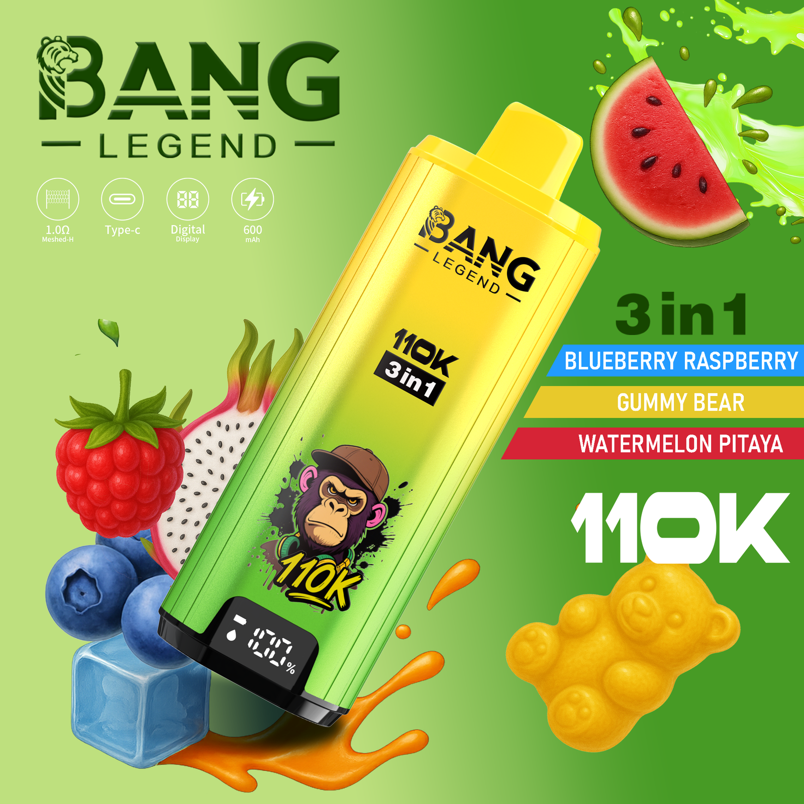 BANG LEGEND 110000 PUFFS VAPE - Image 6