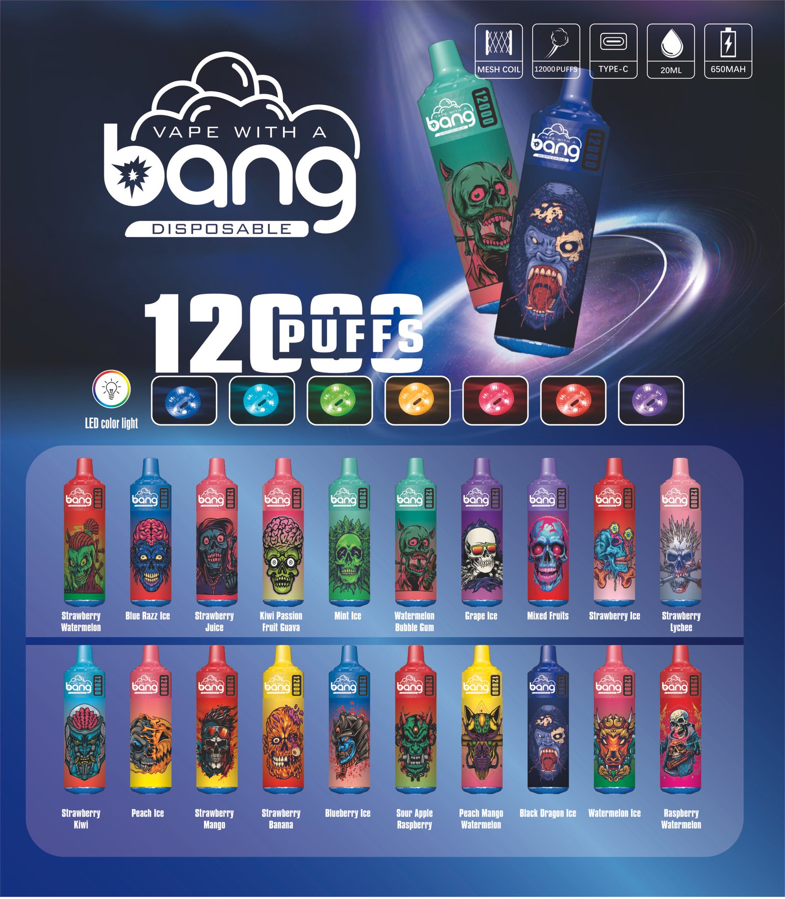 BANG B12 12000 PUFFS VAPE