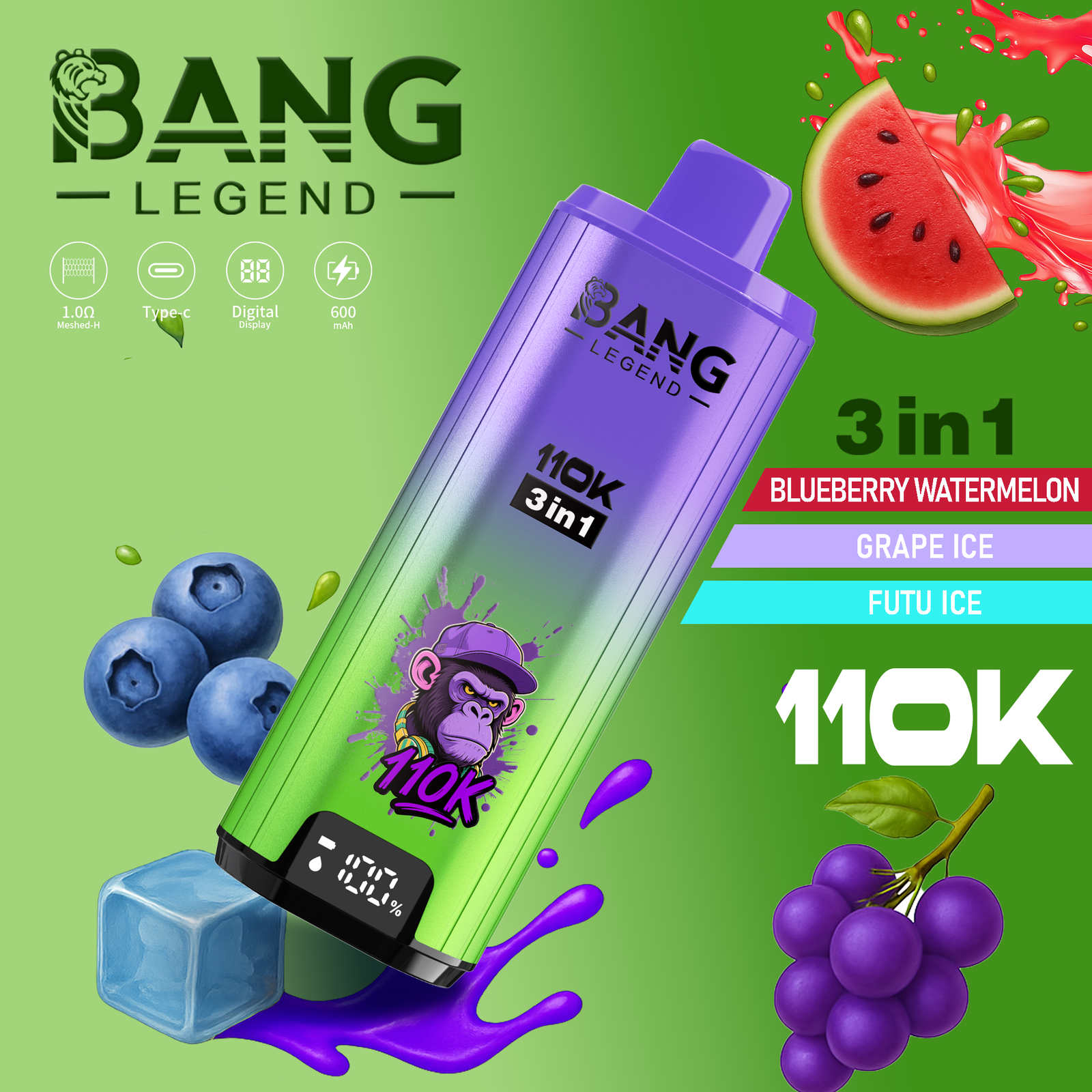 BANG LEGEND 110000 PUFFS VAPE - Image 8