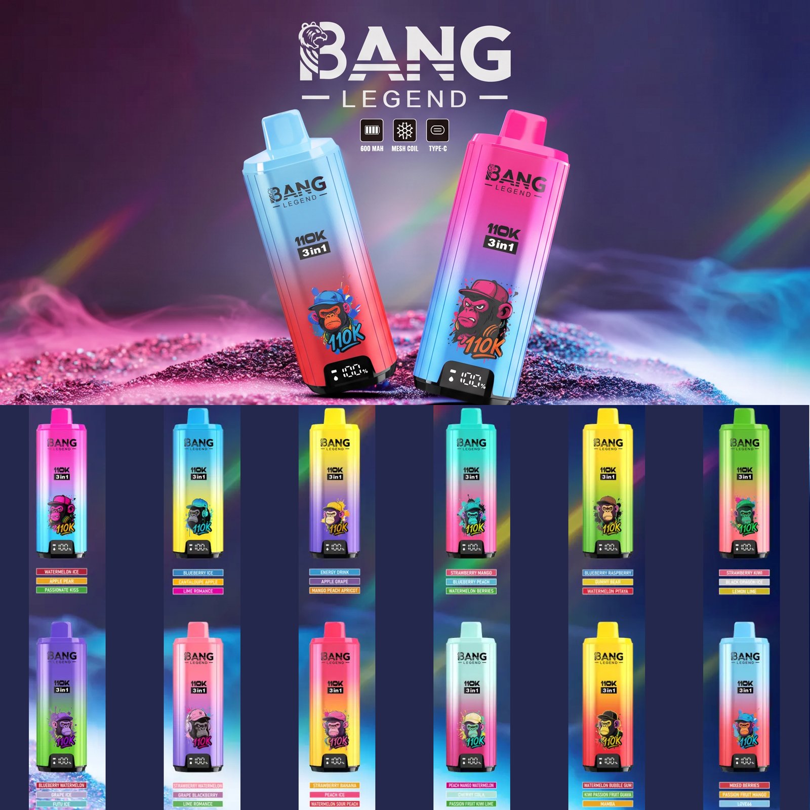 BANG LEGEND 110000 PUFFS VAPE